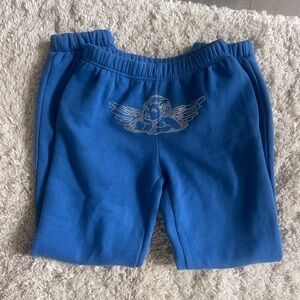 Edikted Sweatpants Angel Rhinestone